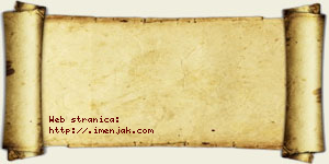 Jana Sando vizit kartica